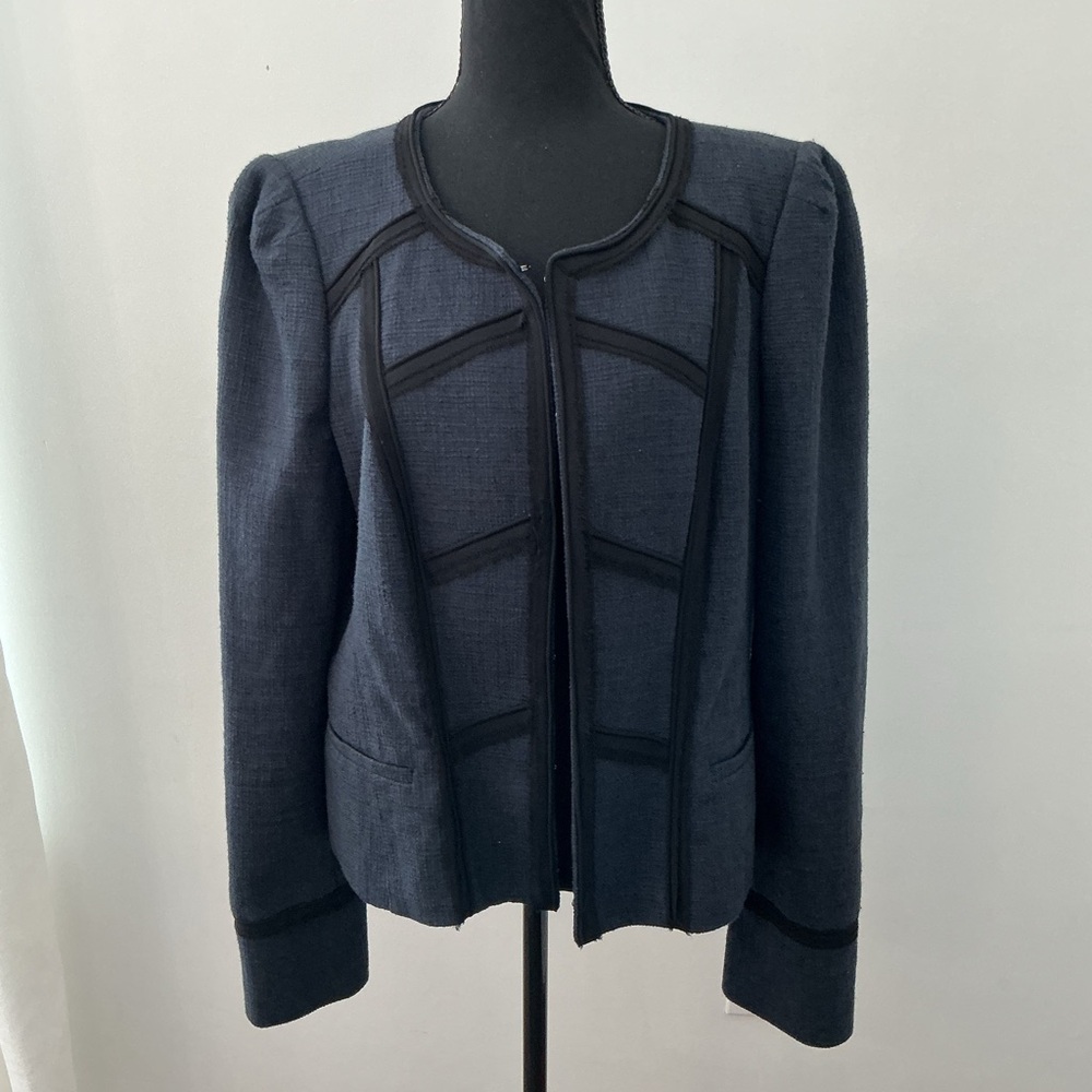 White House Black Market Navy and Black Blazer